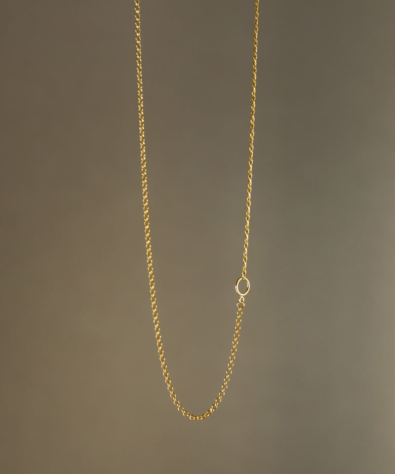 【ISOLATION / アイソレーション】silver925 Unisex Combination Long Necklace S (63cm) / ILN-0139G (GOLD)