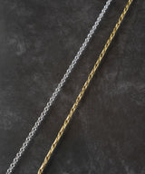 【ISOLATION / アイソレーション】SV925 Unisex Combination Long Necklace M (65cm) / ISN-0132 (SILVER×GOLD)