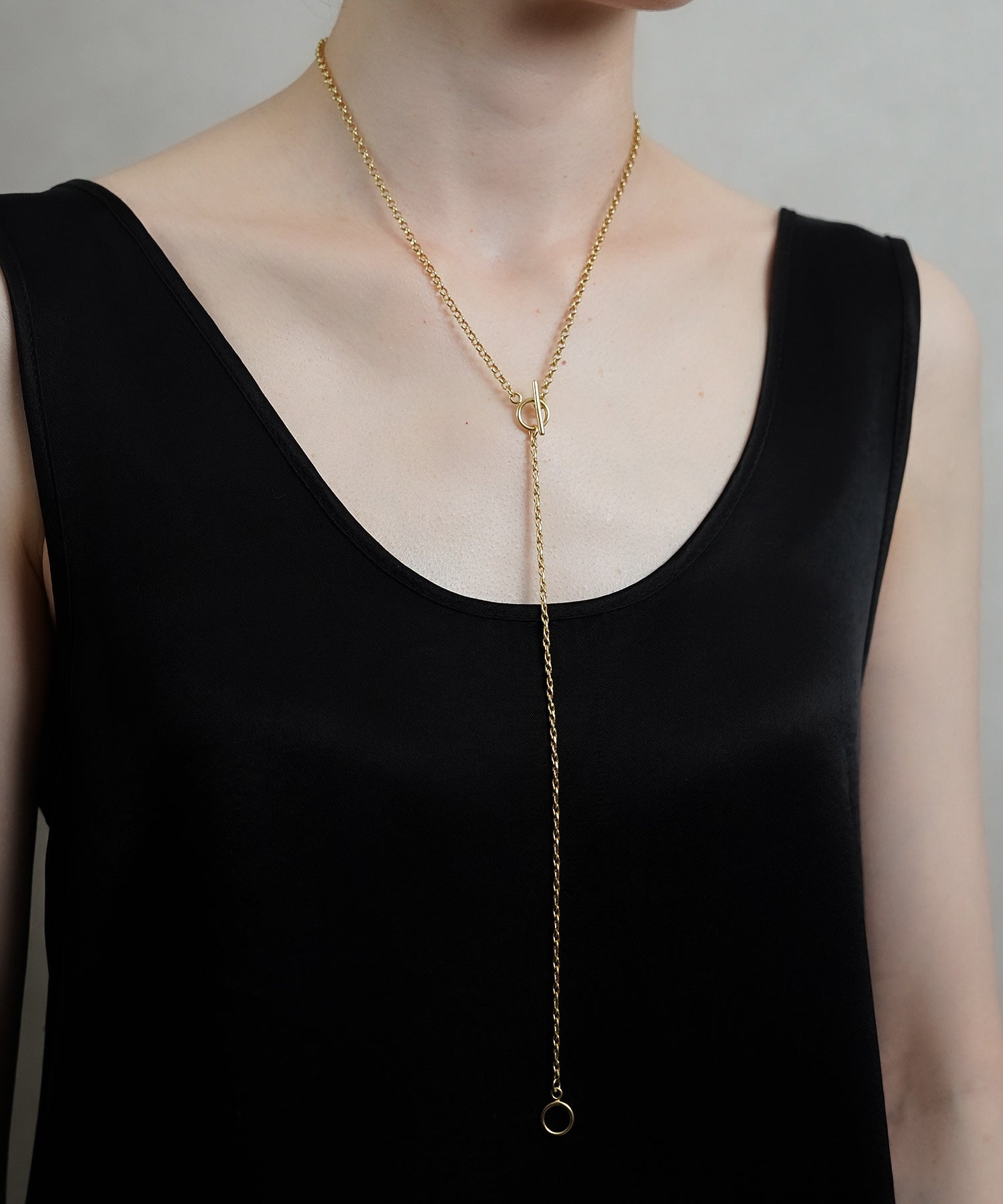 【ISOLATION / アイソレーション】silver925 Unisex Combination Long Necklace S (63cm) /  ILN-0139G (GOLD)