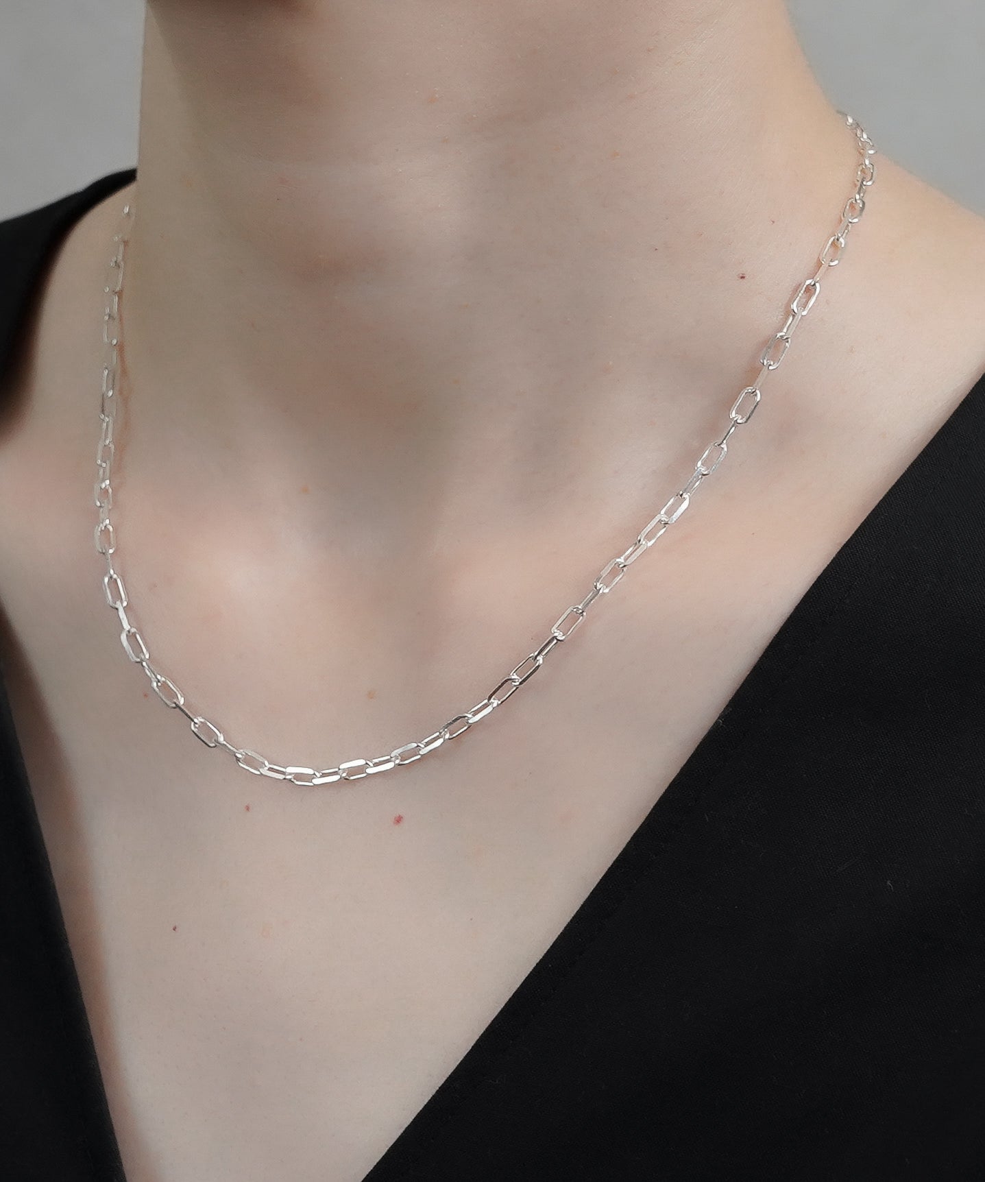 ISOLATION / アイソレーション】Silver925 Cut Chain Necklace(40cm