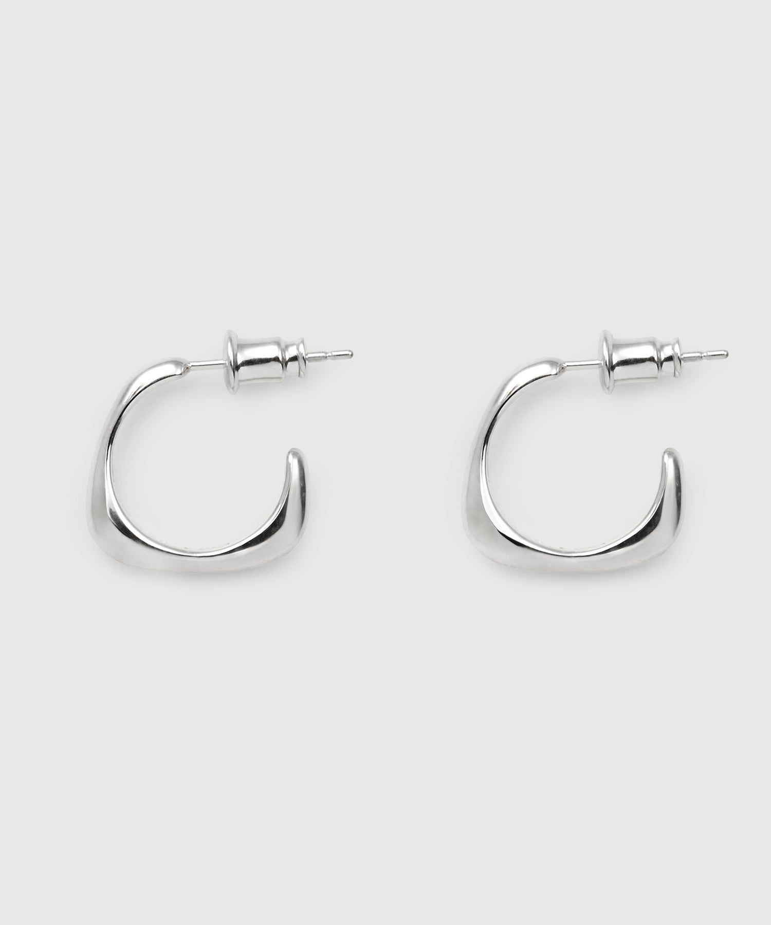 ISOLATION】Sculpture Hoop Pierce /ISP-0306G(SILVER) – ISOLATION