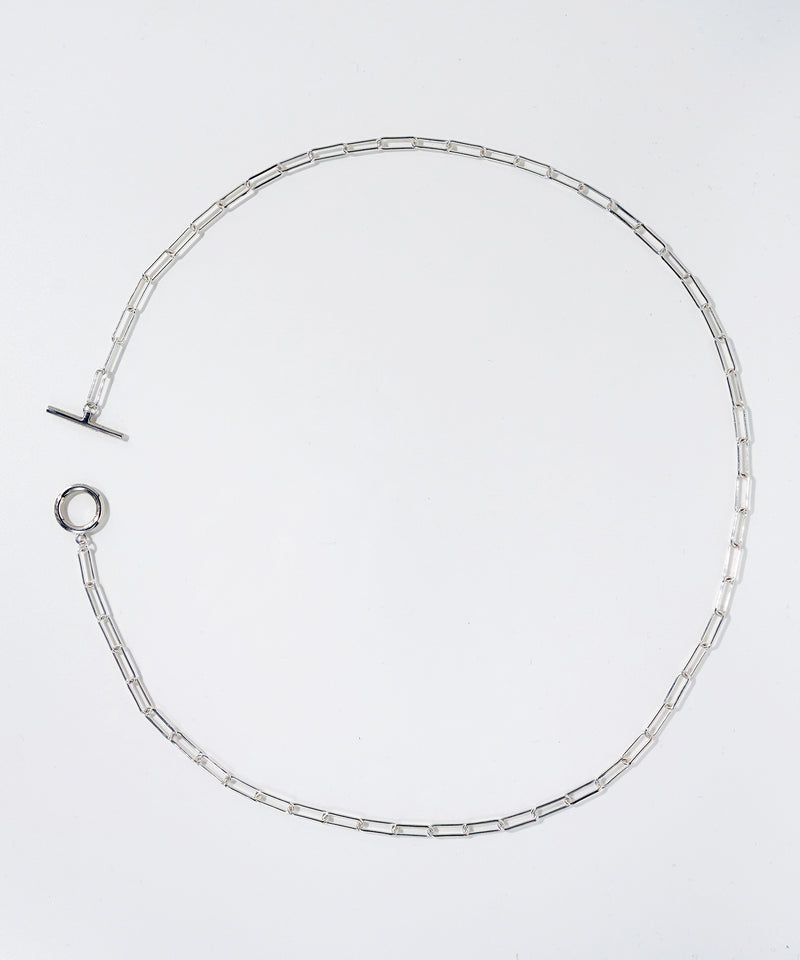 【ISOLATION / アイソレーション】SV925 Rectangle Chain Long Necklace (60cm) / ISN-0102