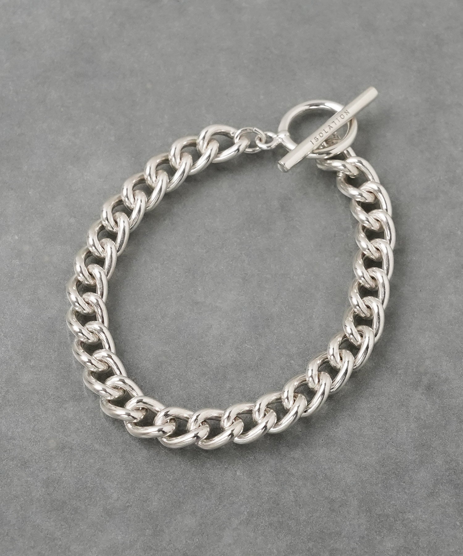 ISOLATION / アイソレーション】Silver925 Curve Link Chain Bracelet