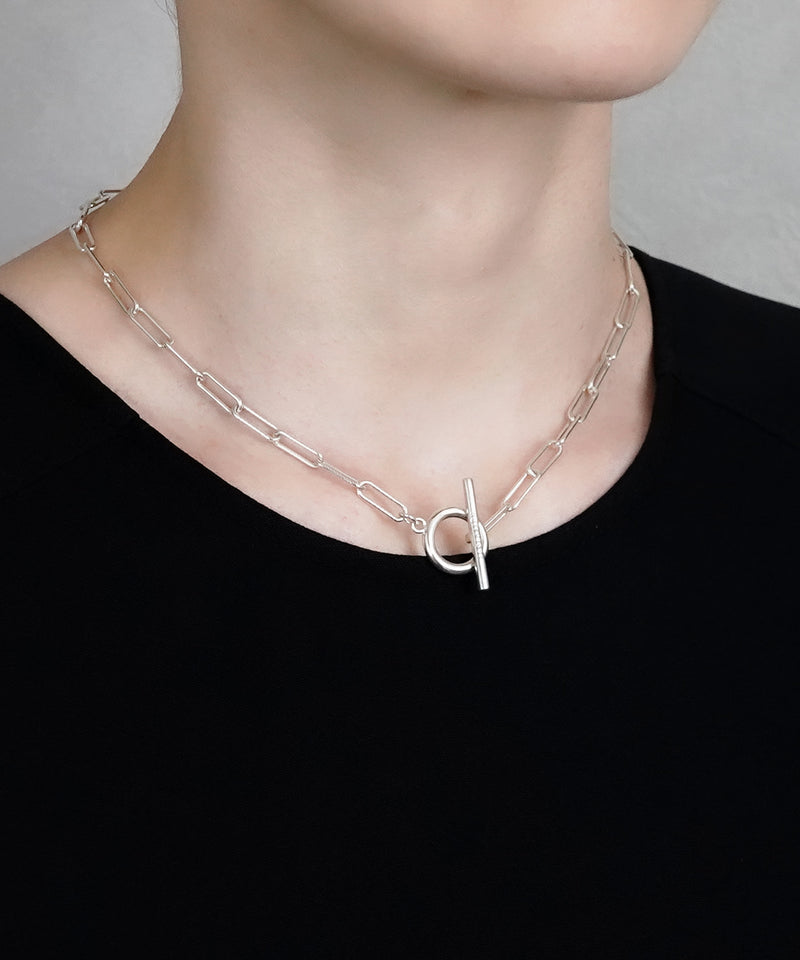 【ISOLATION / アイソレーション】SV925 Rectangle Chain Necklace (38cm) / ISN-0101