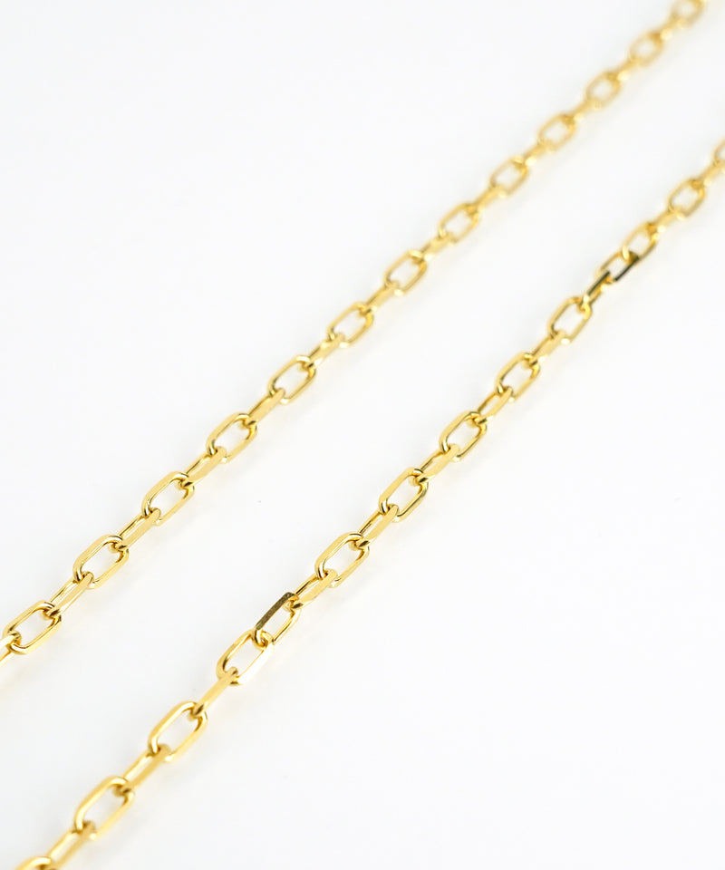 【ISOLATION / アイソレーション】SV925 Cut Chain Necklace (40cm) / ISN-0105G