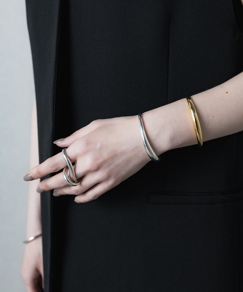 【ISOLATION / アイソレーション】Bold Curve Bangle /ISB-0302(SILVER)