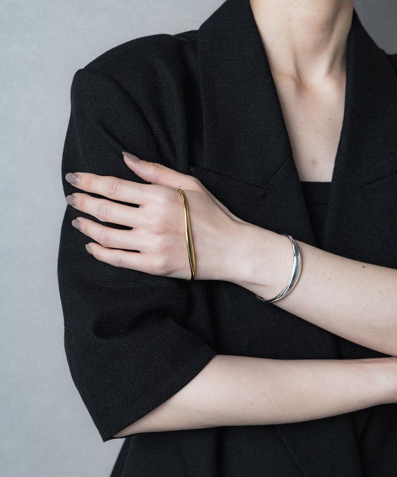 【ISOLATION / アイソレーション】Bold Curve Bangle /ISB-0302(SILVER)