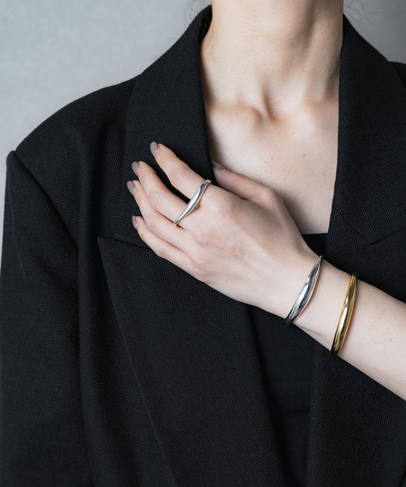 【ISOLATION / アイソレーション】Bold Curve Bangle /ISB-0302(SILVER)