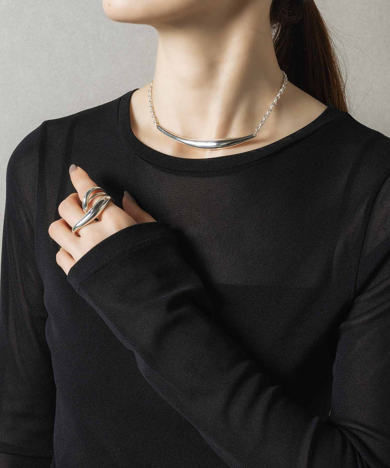 【ISOLATION / アイソレーション】Bold Curve Choker /ISC-0301(SILVER)