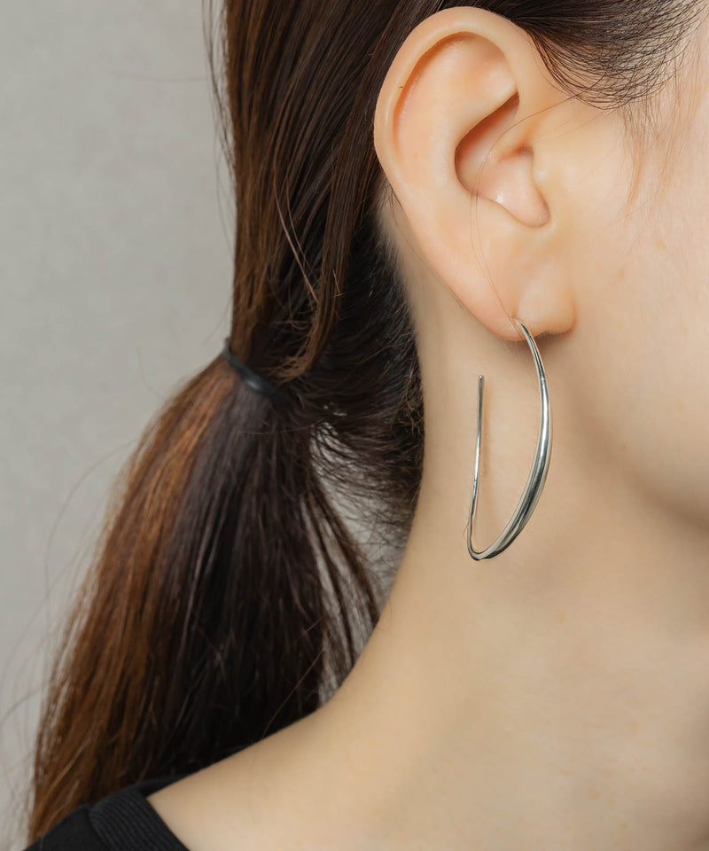 【ISOLATION / アイソレーション】Minimal Curve Hoop/ISP-0308(SILVER)