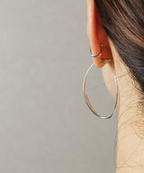 【ISOLATION / アイソレーション】Minimal Curve Hoop/ISP-0308(SILVER)
