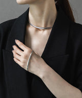 【ISOLATION / アイソレーション】Bold Curve Choker /ISC-0301(SILVER)