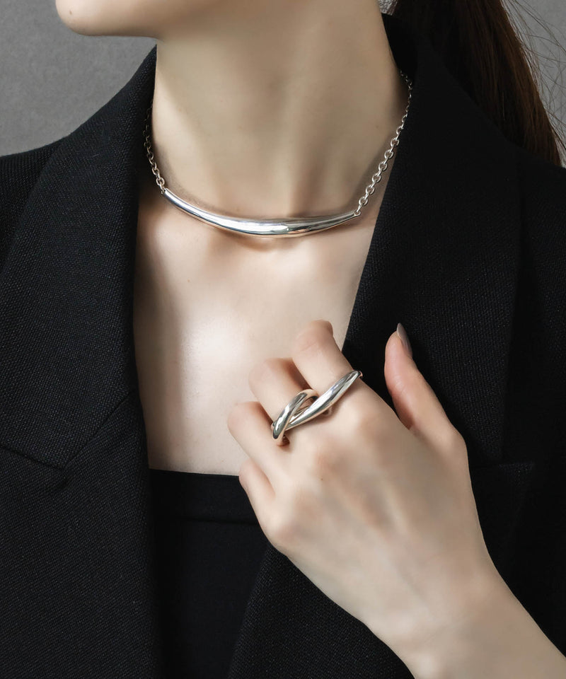 【ISOLATION / アイソレーション】Bold Curve Choker /ISC-0301(SILVER)