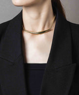 【ISOLATION / アイソレーション】Bold Curve Choker /ISC-0301G(GOLD)