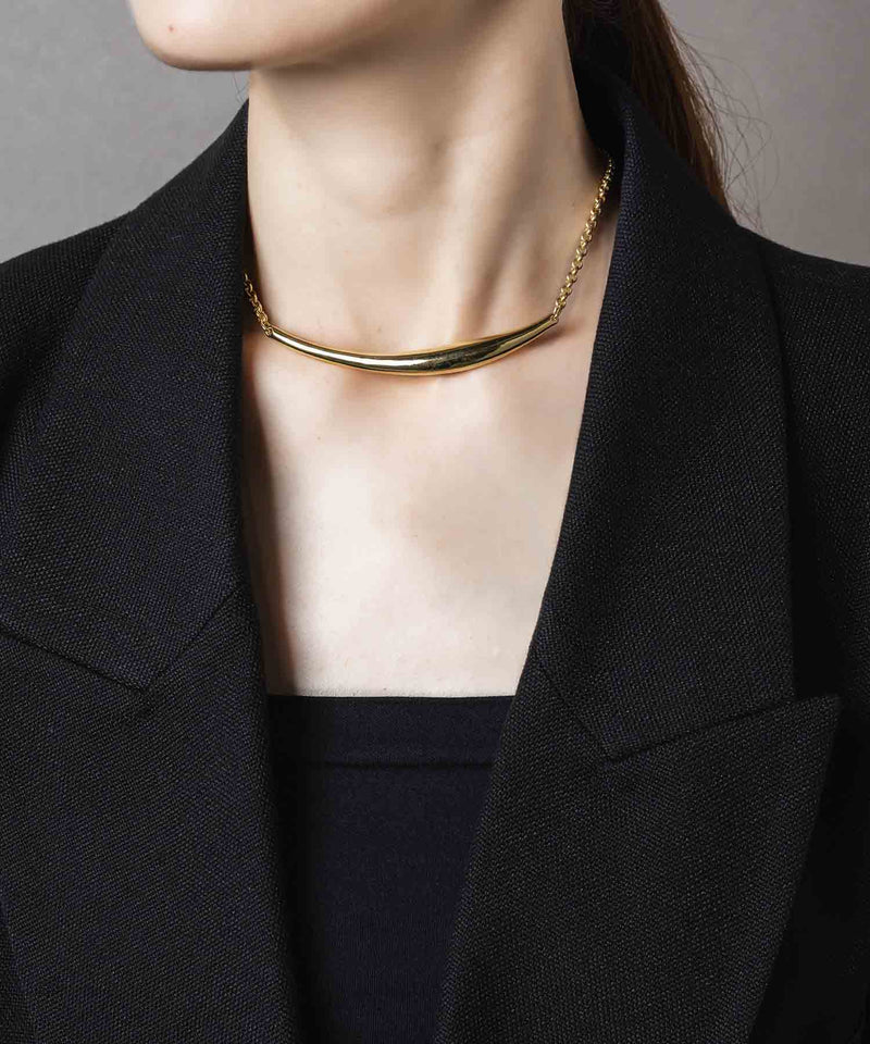 【ISOLATION / アイソレーション】Bold Curve Choker /ISC-0301G(GOLD)
