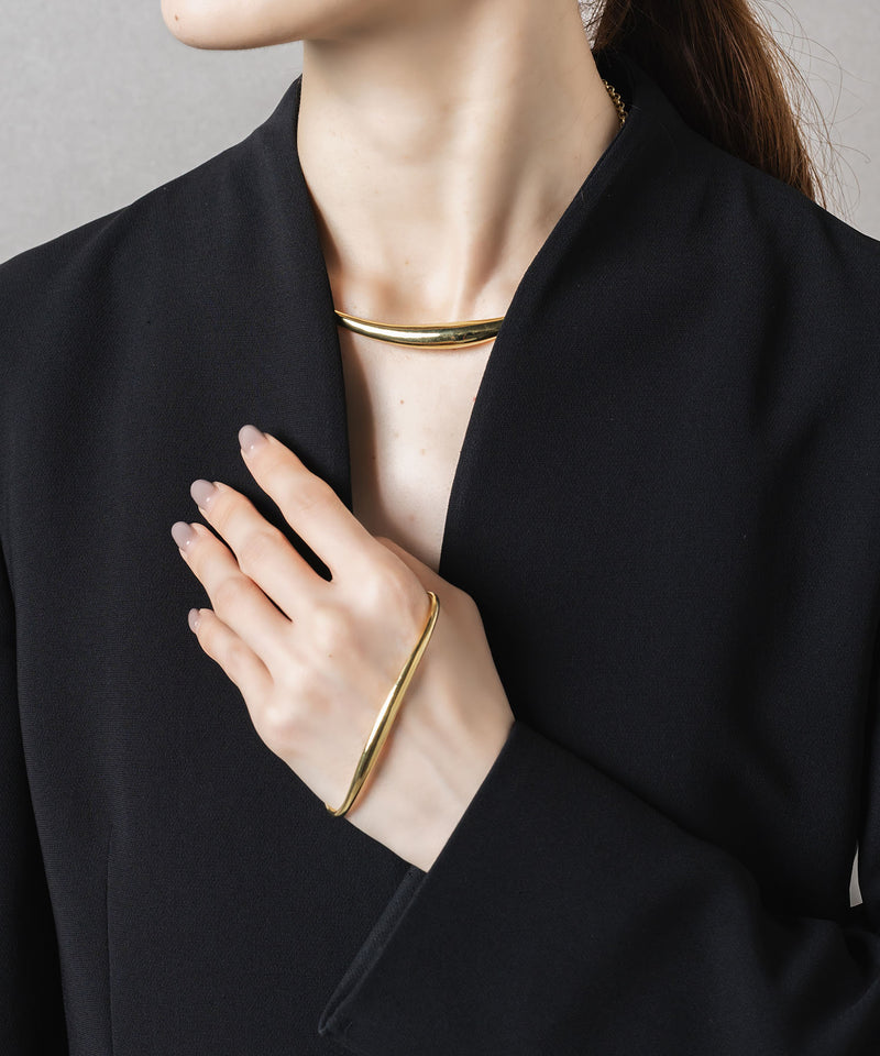 【ISOLATION / アイソレーション】Bold Curve Choker /ISC-0301G(GOLD)
