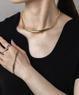 【ISOLATION / アイソレーション】Bold Curve Choker /ISC-0301G(GOLD)