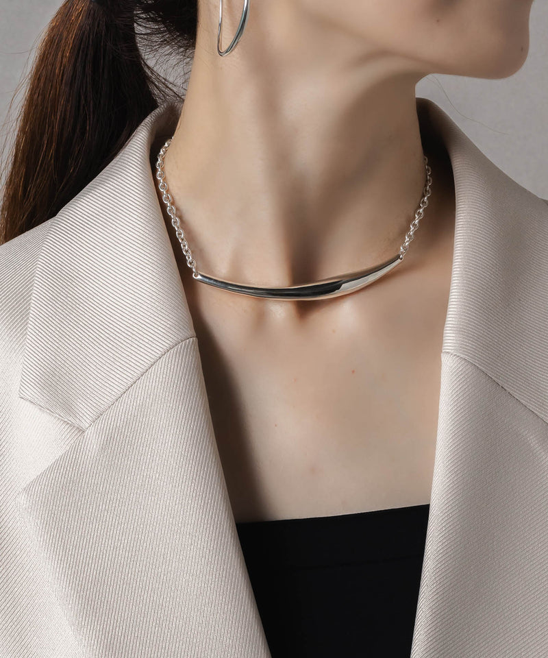 【ISOLATION / アイソレーション】Bold Curve Choker /ISC-0301(SILVER)