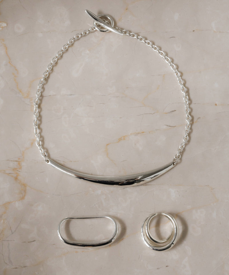 【ISOLATION / アイソレーション】Bold Curve Choker /ISC-0301(SILVER)