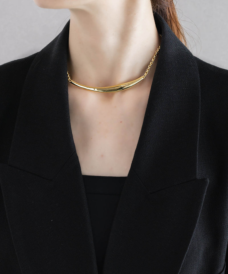 【ISOLATION / アイソレーション】Bold Curve Choker /ISC-0301G(GOLD)