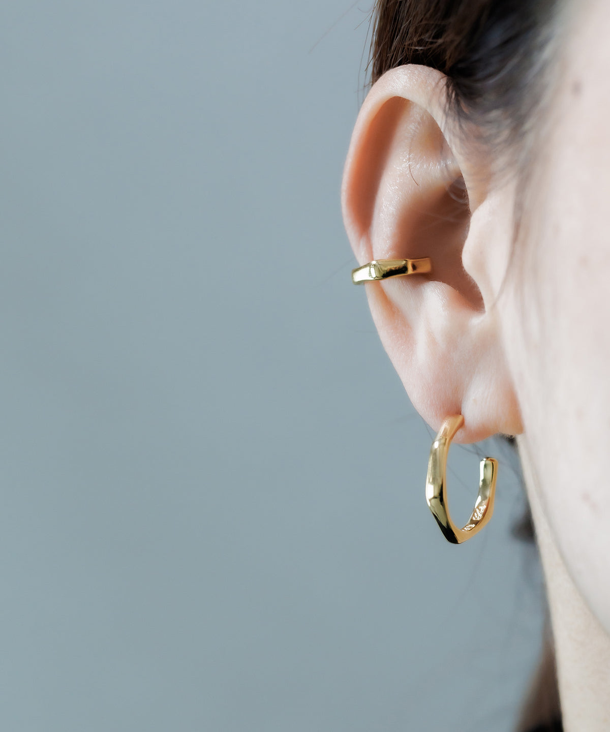 ISOLATION / アイソレーション】14KGF Hoop Pierce 15mm / ゴールド