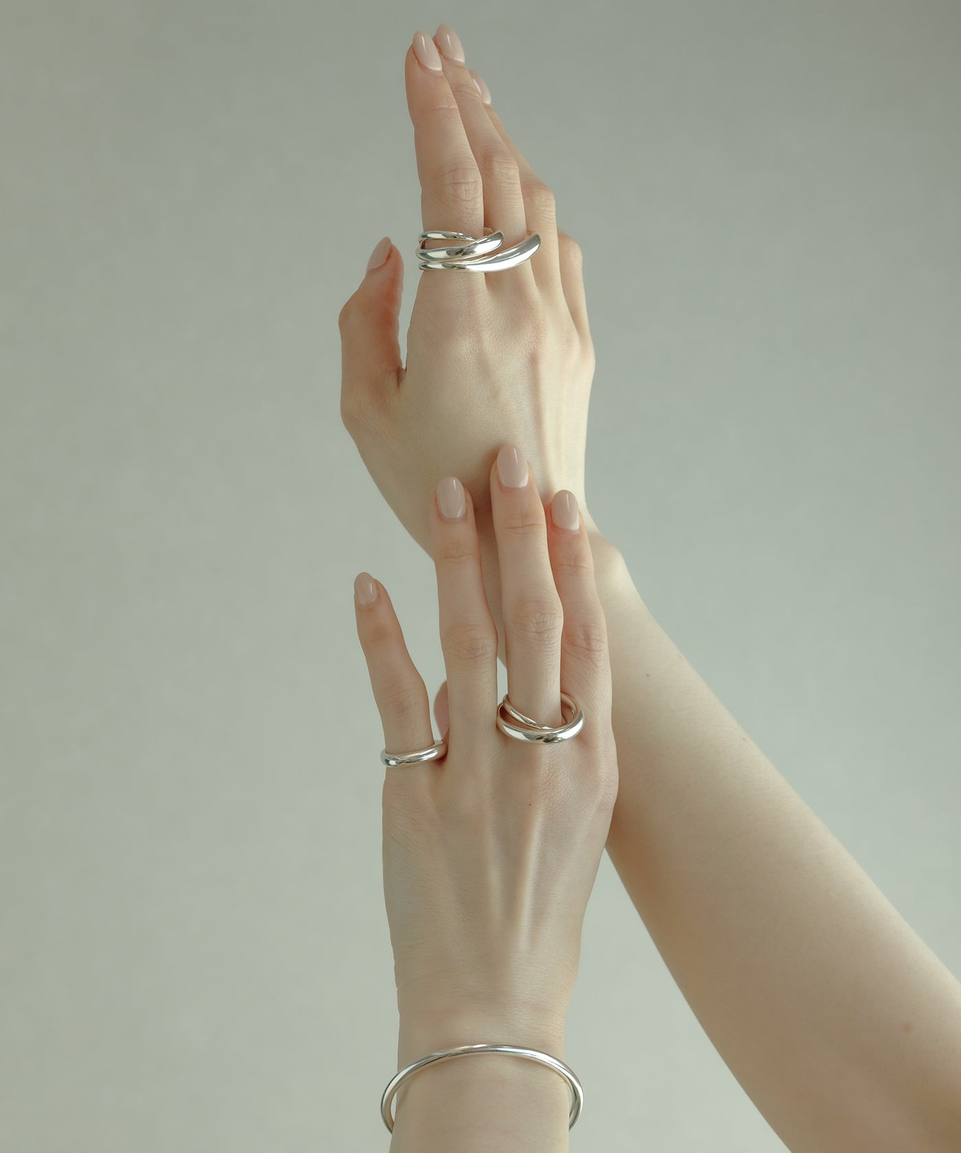 ISOLATION / アイソレーション】Curve Double Finger Ring / ISR-0213G
