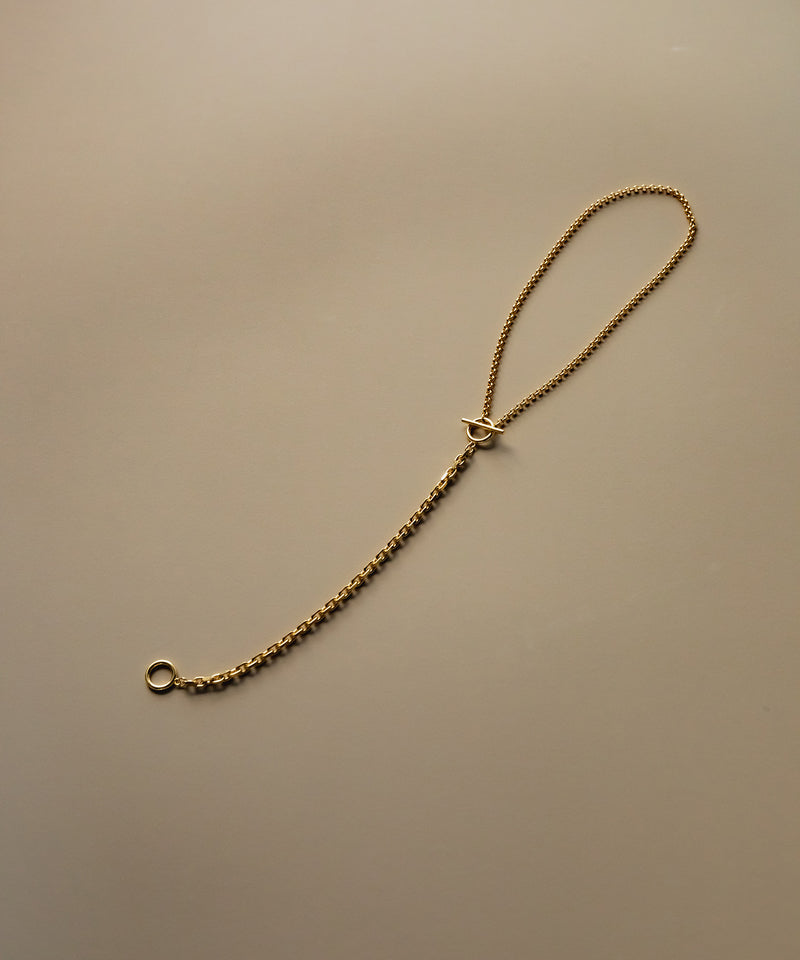 【ISOLATION / アイソレーション】SV925 Unisex Combination Long Necklace L / ISN-0130G(GOLD)