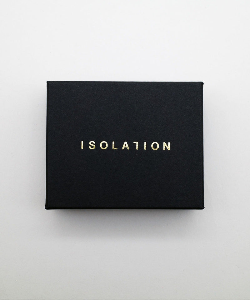 【ISOLATION / アイソレーション】Silver925 Curve Chain Necklace（40cm) (K18gp) /ILN-0155G