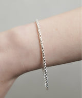 【ISOLATION / アイソレーション】Silver925 Spiral Chain Bracelet（17cm）/ ILB-0130