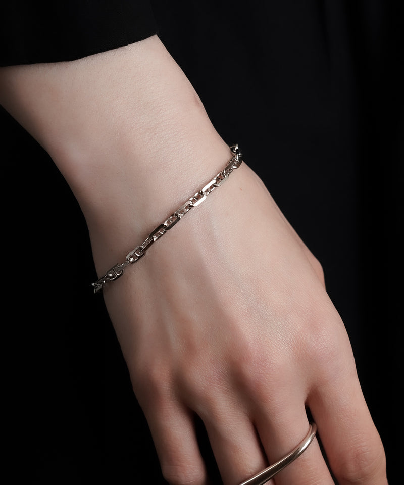 【ISOLATION / アイソレーション】silver925 Anchor Chain Bracelet (PTコーティング) / ISB-0121P