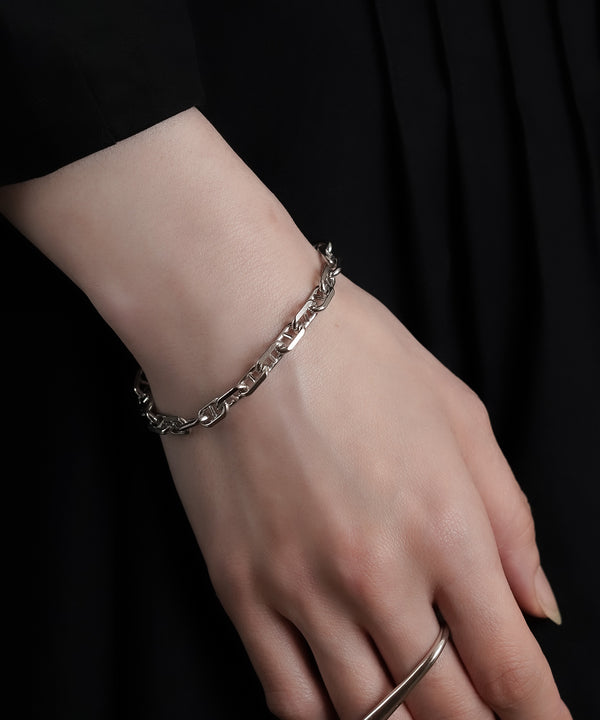 【ISOLATION / アイソレーション】silver925 Anchor Chain Bracelet / （プラチナコーティング）/ ISB-0120P