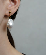 【ISOLATION / アイソレーション】 BAROQUE PEARL Earring(GOLD) / ISP-0113E