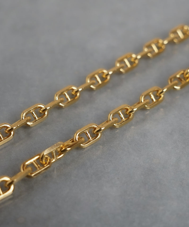 【ISOLATION / アイソレーション】silver925 Anchor Chain Necklace (K18gp) (41cm) / ISN-0139G
