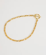 【ISOLATION / アイソレーション】silver925 Twist Chain Bracelet （K18gp） / ILB-0102G