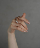 予約販売【ISOLATION / アイソレーション】Curve Double Finger Ring / ISR-0212