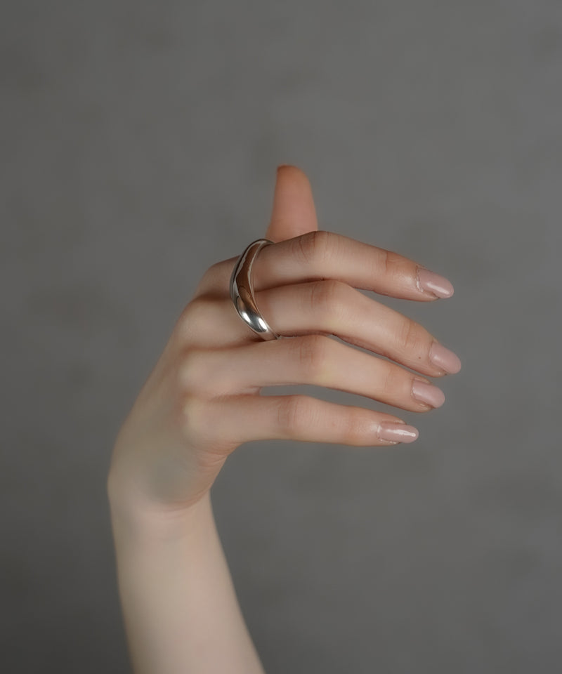 予約販売【ISOLATION / アイソレーション】Curve Double Finger Ring / ISR-0212