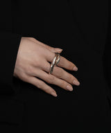 予約販売【ISOLATION / アイソレーション】Curve Double Finger Ring / ISR-0213