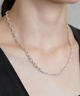 【ISOLATION / アイソレーション】SV925 Twist Mix Chain Necklace (43cm) / ILN-0124