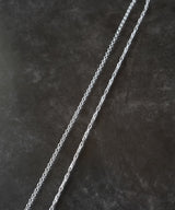 【ISOLATION / アイソレーション】SV925 Unisex Combination Long Necklace M (65cm) / ISN-0132 (SILVER)