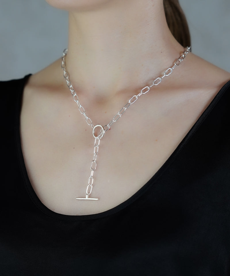 【ISOLATION / アイソレーション】SV925 Oval Chain Necklace (50cm) / ISN-0134
