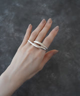 【ISOLATION / アイソレーション】Curve Double Finger Ring / ISR-0213
