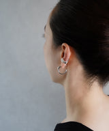 【ISOLATION / アイソレーション】Sculpture Hoop Pierce 02 /ISP-0307(SILVER)