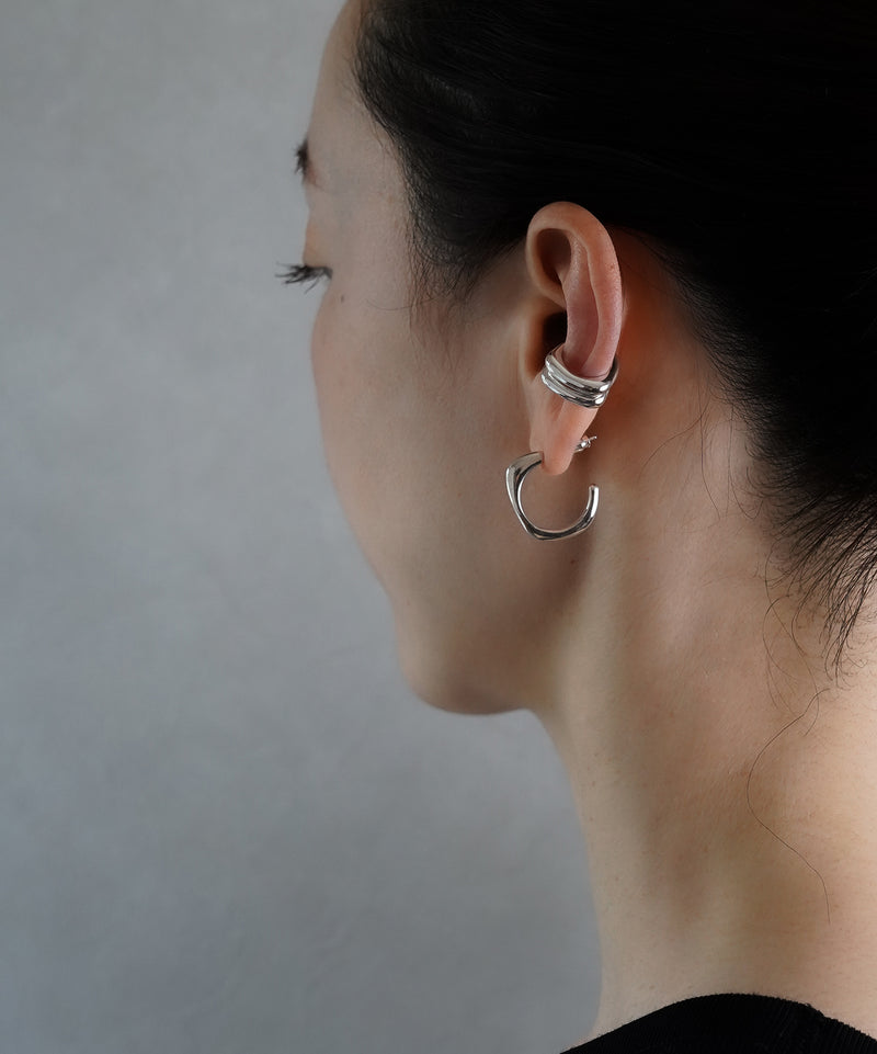 ISOLATION】Sculpture Hoop Pierce/ISP-0307(SILVER) – ISOLATION JEWELRY