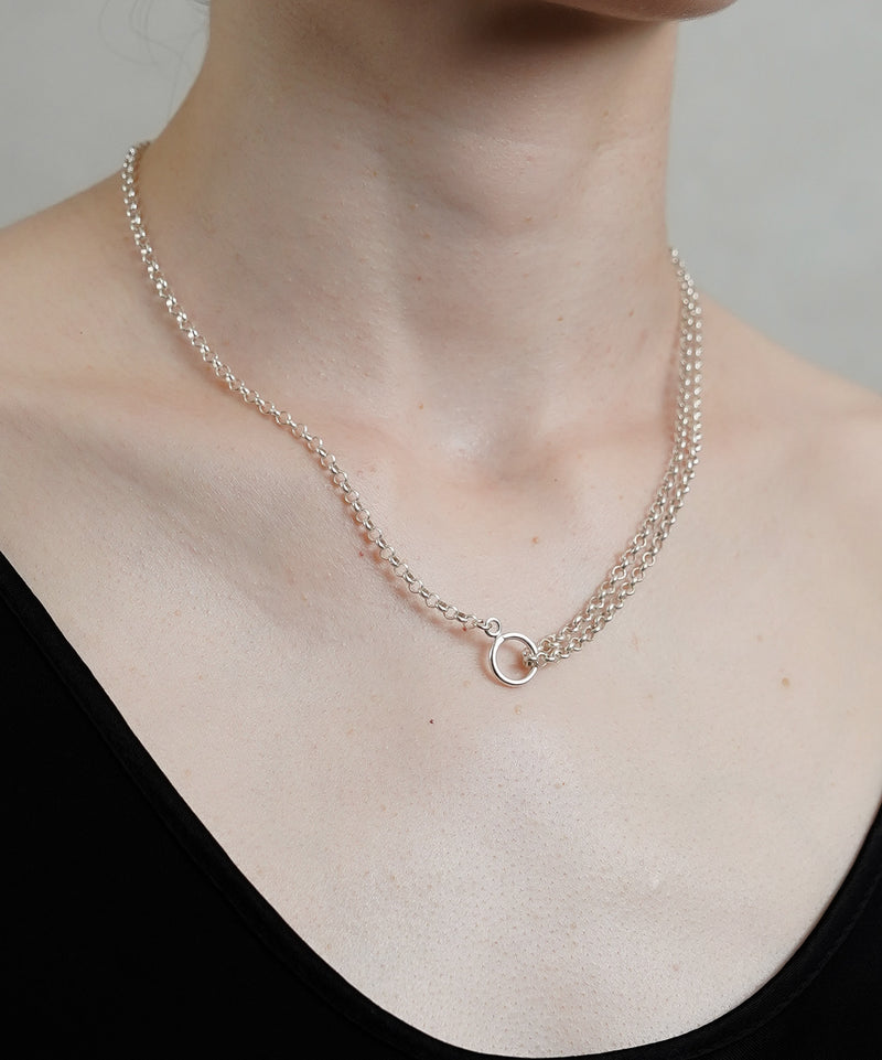 ISOLATION / アイソレーション】SV925 Multi Chain Necklace (63cm