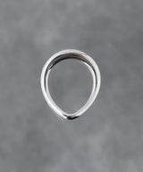 【ISOLATION / アイソレーション】Silver925 Smooth Curve Ring (PTコーティング) / ISR-0102P