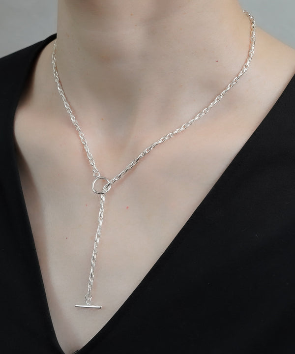 ISOLATION / アイソレーション】Silver925 Rectangle Chain Necklace