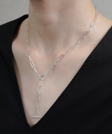 【ISOLATION / アイソレーション】Silver925 Rectangle Chain Necklace(40cm,45cm) / ILN-0148