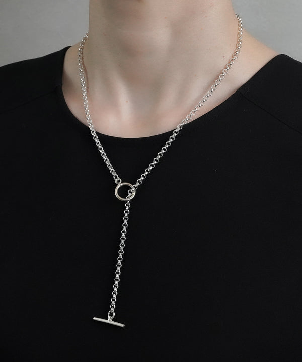 【ISOLATION / アイソレーション】〈UNISEX〉SV925 Arc Chain Necklace (50cm) / ISN-0126