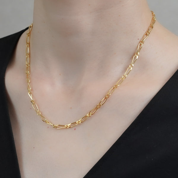 ISOLATION / アイソレーション】SV925 Figaro Chain Necklace / ILN 