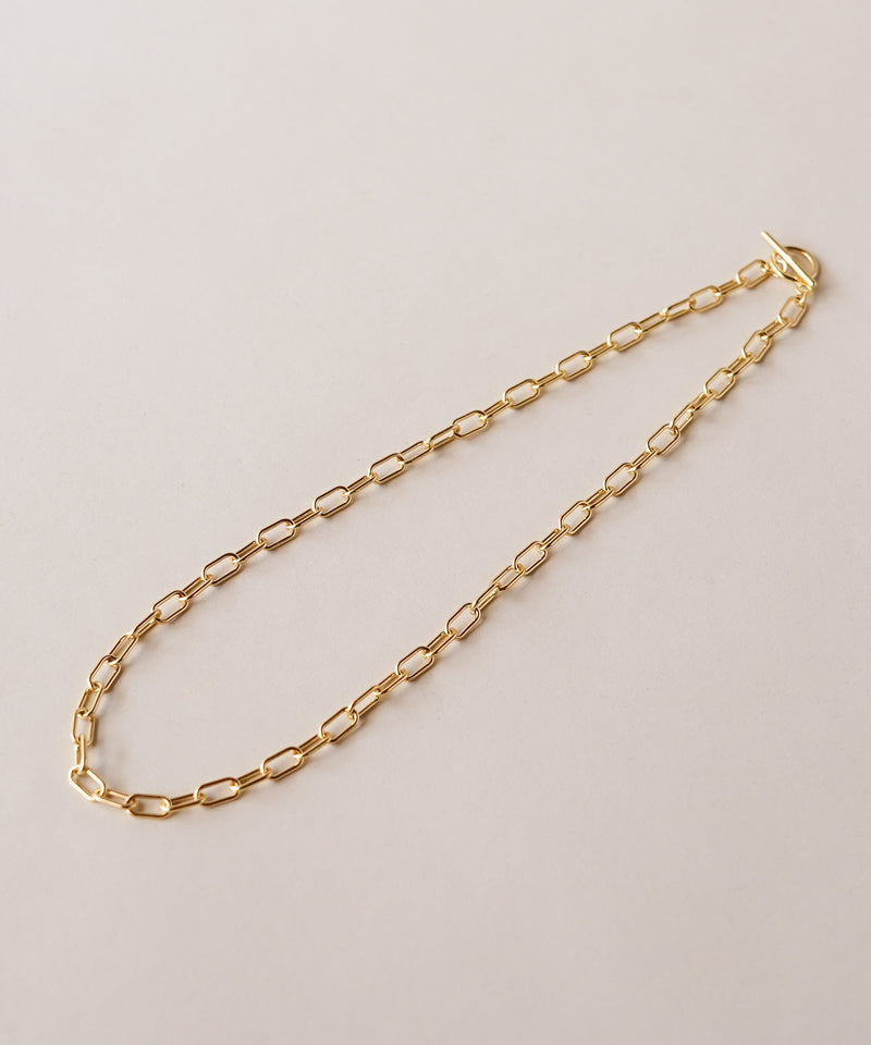 【ISOLATION / アイソレーション】SV925 Oval Chain Necklace (40cm) / ILN-0101G